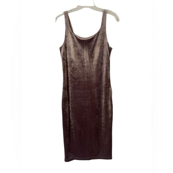 Zara Trafaluc Purple Velvet Dress Bodycon Size M - Picture 1 of 5